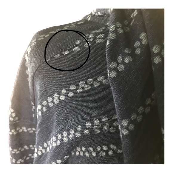 Pure Jill Indigo Oversized Hooded Baja Shirt - Picture 8 of 8